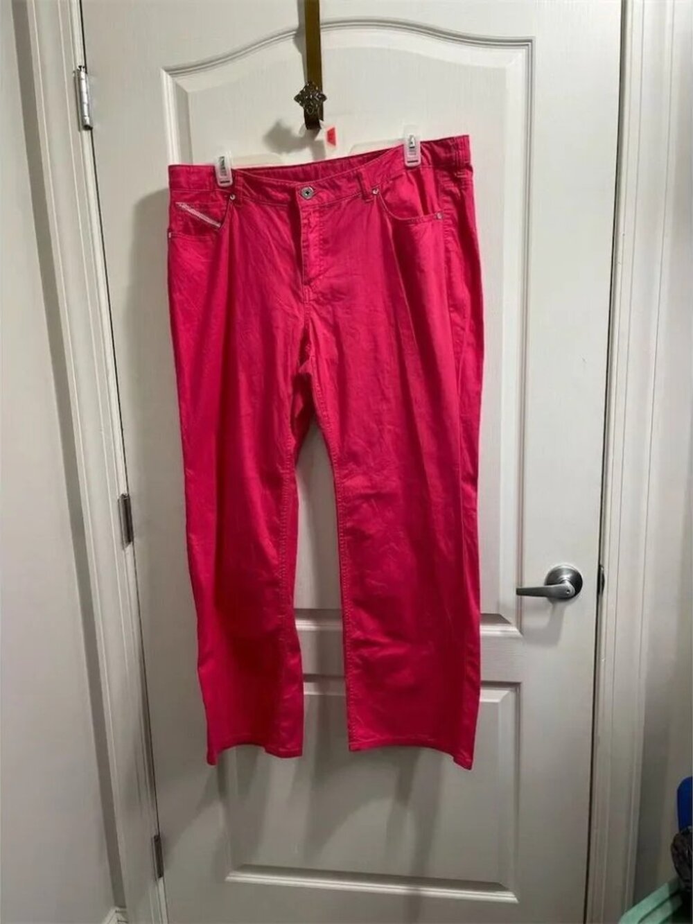 Beverly Drive Women's Plus Size 20 Pink Dress Pants Casual (sku340)
